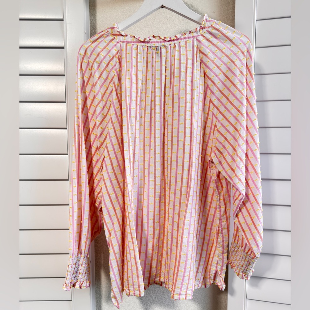 Talbots Multicolor Striped Blouse - image 3